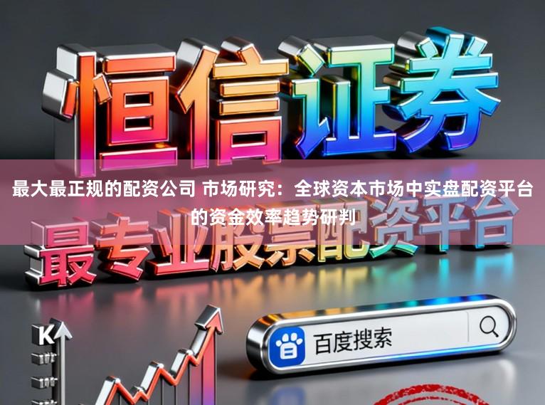 最大最正规的配资公司 市场研究：全球资本市场中实盘配资平台的资金效率趋势研判