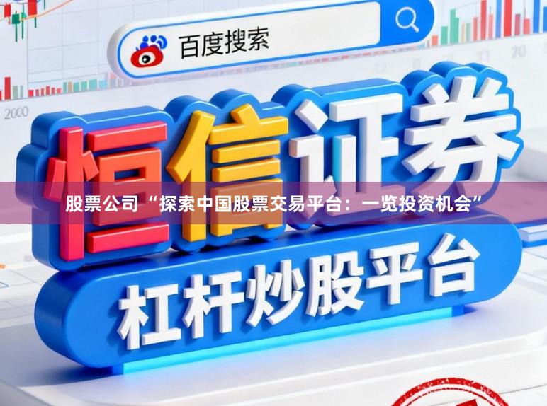 股票公司 “探索中国股票交易平台：一览投资机会”